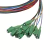 LogiLink Fiber Pigtail Set 12 x LC/APC OS2 (G657.A1), 2m, farbig, grüner Stecker