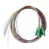 LogiLink Fiber Pigtail Set 12 x LC/APC OS2 (G657.A1), 2m, farbig, grüner Stecker