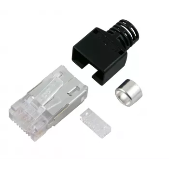 EFB Elektronik Stewart SS37 RJ45 Steckverbinder, Feldkonfektionierbar, Geschirmt, Werkzeuglos, Cat.6A/7/7A/8, Zinkdruckguss, Goldkontakte