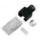 EFB Elektronik Stewart SS37 RJ45 Steckverbinder, Feldkonfektionierbar, Geschirmt, Werkzeuglos, Cat.6A/7/7A/8, Zinkdruckguss, Goldkontakte