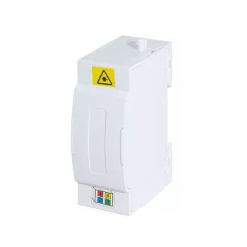 LogiLink FTTH-Abschlussbox für Hutschienenmontage, 4 Ports, Weiß
