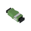 LogiLink SC Simplex Glasfaser-Adapter, Grün, ohne Flansch, 12er-Pack