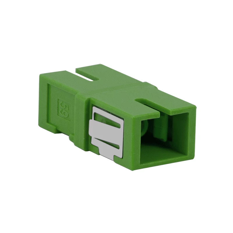 LogiLink SC Simplex Glasfaser-Adapter, Grün, ohne Flansch, 12er-Pack