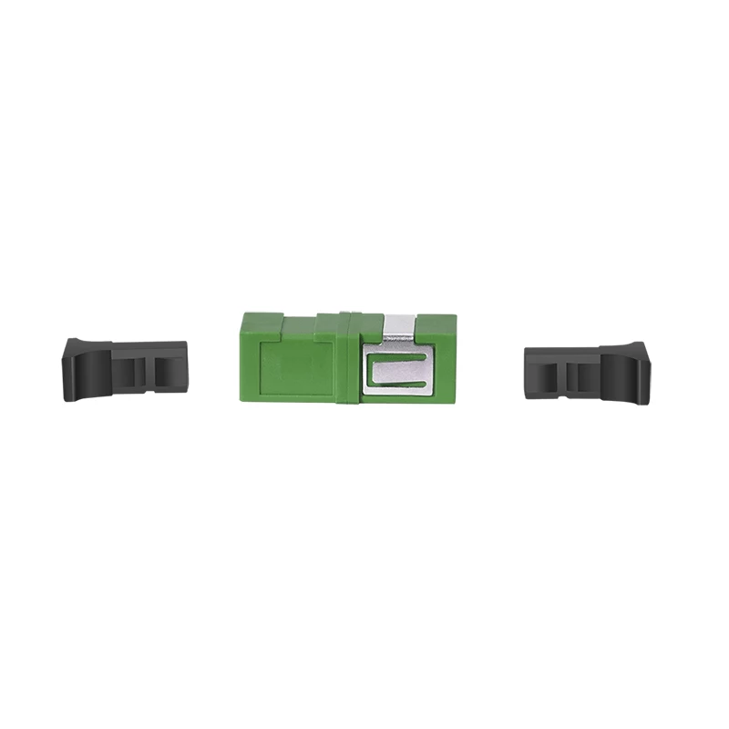 LogiLink SC Simplex Glasfaser-Adapter, Grün, ohne Flansch, 12er-Pack