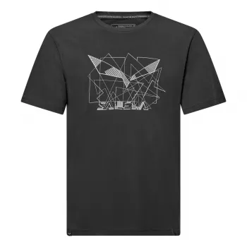 Salewa Herren Eagle Geometric T-Shirt Black Out - Größe L