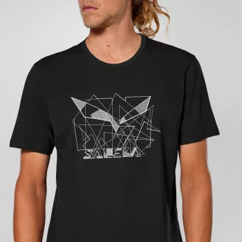 Salewa Herren Eagle Geometric T-Shirt Black Out - Größe L