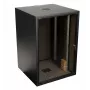 EFB OFF-1868TS.V1RW-AK 18U 19 inch Stand-Server-Schrank, 800 kg statische Last, Tür aus Sicherheitsglas, Schwarz RAL 9005