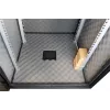 EFB OFF-1868TS.V1RW-AK 18U 19 inch Stand-Server-Schrank, 800 kg statische Last, Tür aus Sicherheitsglas, Schwarz RAL 9005