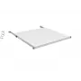 EFB Elektronik 19 inch 0,5U festes Rack-Regal, 70 kg Belastung, 750-850 mm Tiefe, Tiefschwarz (RAL 9005)
