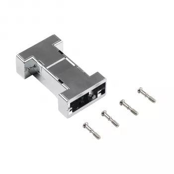EFB ELEKTRONIK EB0909MV2 Metallisiertes leeres Interface-Gehäuse, 1-Port Keystone, Silber