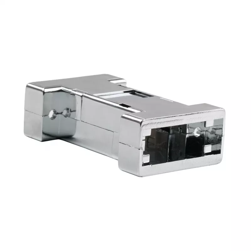 EFB ELEKTRONIK EB0909MV2 Metallisiertes leeres Interface-Gehäuse, 1-Port Keystone, Silber