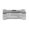 EFB ELEKTRONIK EB0909MV2 Metallisiertes leeres Interface-Gehäuse, 1-Port Keystone, Silber