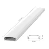 LogiLink Kabelkanal, PVC, 750 x 60 x 20 mm, Weiß, selbstklebend, mit Schnappdeckel