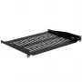 EFB Elektronik 19 inch 1U festes Rack-Regal, 350 mm tief, 10 kg Belastung, schwarz RAL 9005