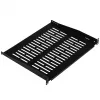 EFB Elektronik 19 inch 1U festes Rack-Regal, 350 mm tief, 10 kg Belastung, schwarz RAL 9005