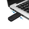LogiLink AU0054 USB-A Port Blocker mit 1 Schlüssel und 4 Schlössern, Reiseversion, Schwarz
