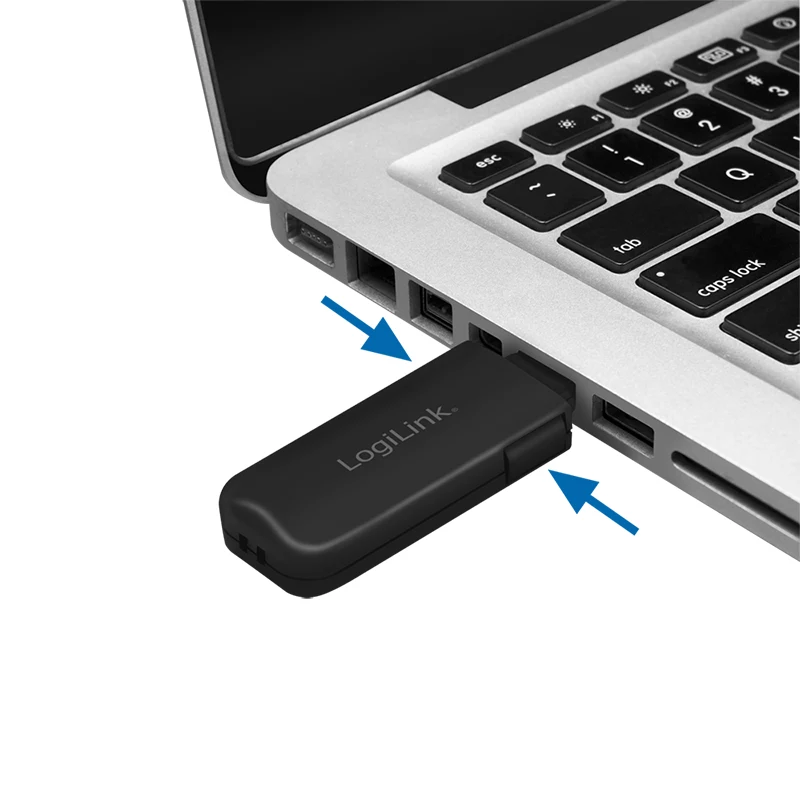 LogiLink AU0054 USB-A Port Blocker mit 1 Schlüssel und 4 Schlössern, Reiseversion, Schwarz