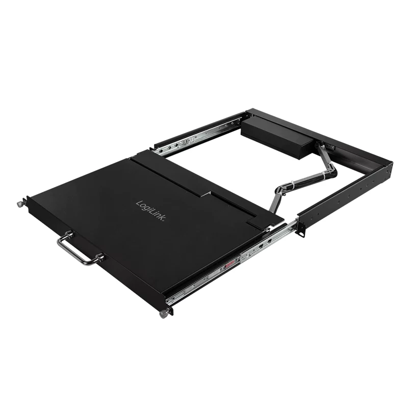 LogiLink 8-Port KVM-Konsole mit 17-Zoll-LCD, VGA, Ultra-Short-Depth, 1U-Rackmount
