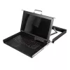 LogiLink 8-Port KVM-Konsole mit 17-Zoll-LCD, VGA, Ultra-Short-Depth, 1U-Rackmount