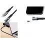 LogiLink USB 3.2 Gen 2 USB-C auf USB-C gewinkeltes Kabel, 10 Gbps, 100W, 4K, 1 m, Schwarz/Grau