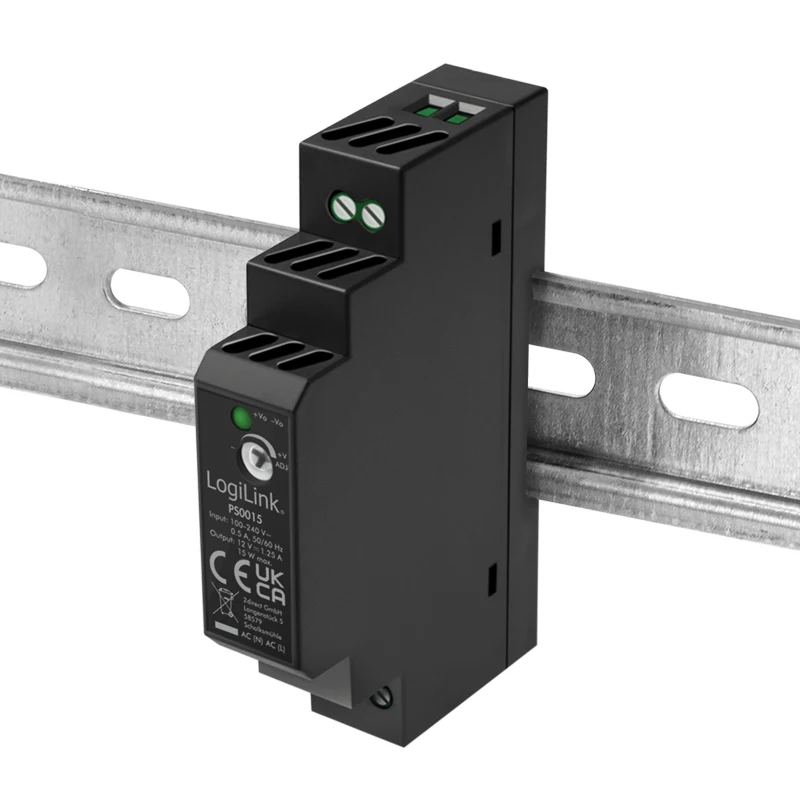 LOGILINK DIN-Schienen-Netzteil 15 W / 12 V