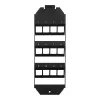 LOGILINK Keystone Bodenbox-Einsatz für 3 x 4 Keystone-Module, Schwarz