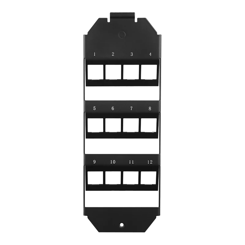LOGILINK Keystone Bodenbox-Einsatz für 3 x 4 Keystone-Module, Schwarz