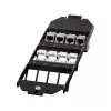 LOGILINK Keystone Bodenbox-Einsatz für 3 x 4 Keystone-Module, Schwarz