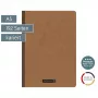 Brunnen FACT!plus A5 kariertes Notizbuch 96 Blatt Braun