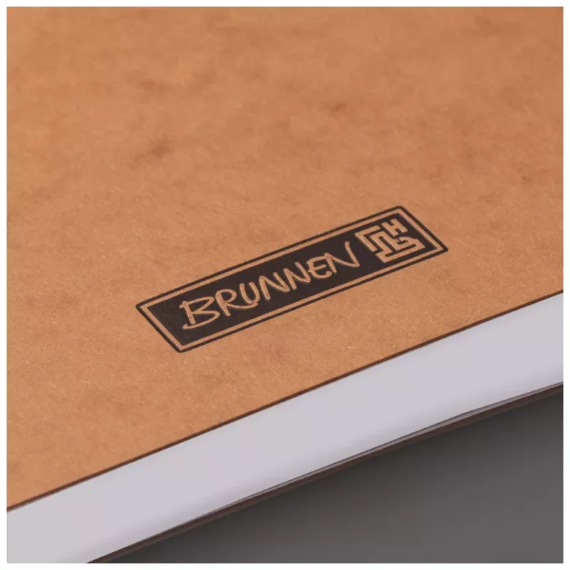 Brunnen FACT!plus A5 kariertes Notizbuch 96 Blatt Braun