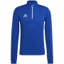 adidas Entrada 22 Trainings-Top Herren Team Royal Blue/Weiß Viertelreißverschluss Langarm Sweatshirt HG6286 L
