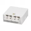 LOGILINK FTTH Abschlussdose FB1007, 4 Ports, Wand- oder Hutschienenmontage, Weiß