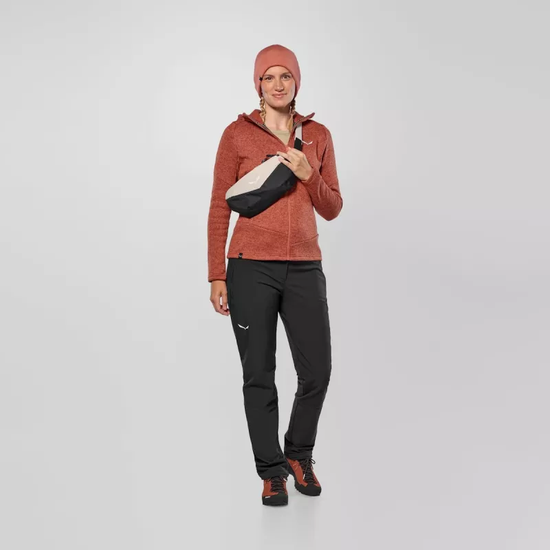 Salewa Puez Rocca PL Kapuzenjacke Damen Etruskischrot Größe S