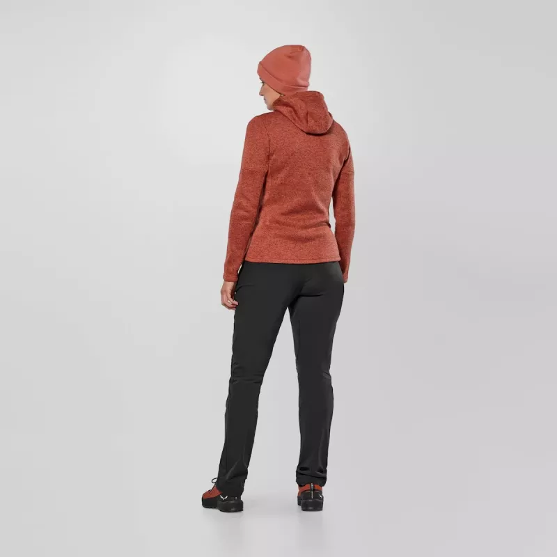 Salewa Puez Rocca PL Kapuzenjacke Damen Etruskischrot Größe S