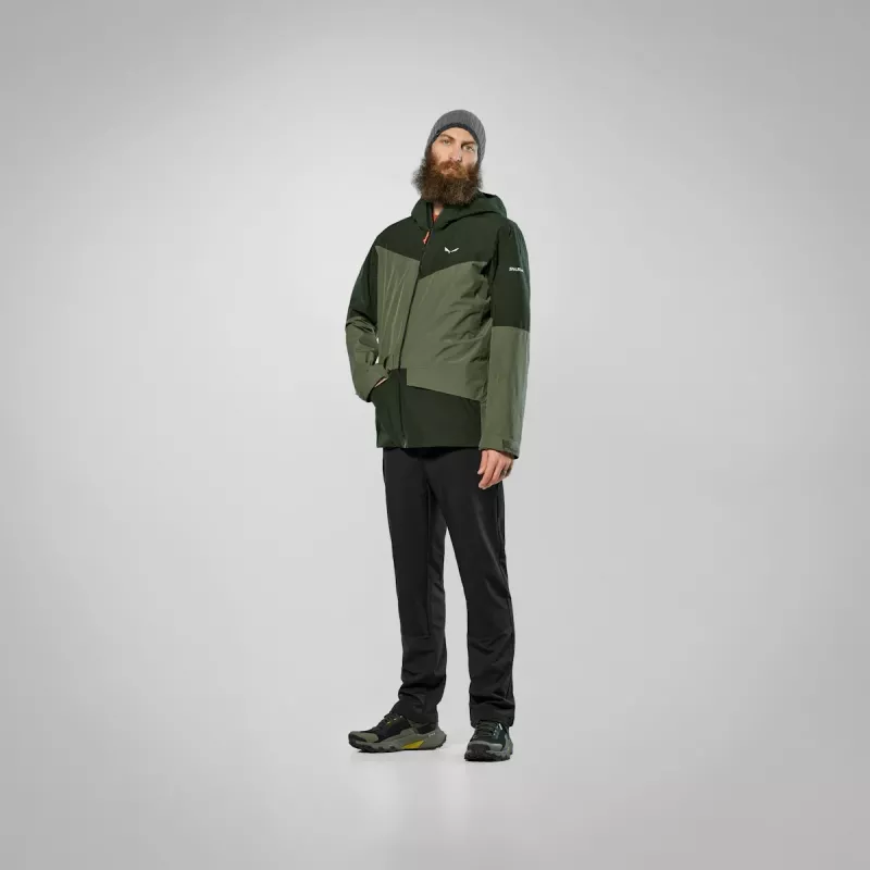 Salewa Herren Puez GTX 2L Hardshell-Jacke Dunkeloliv Größe L