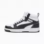 Puma Rebound V6 Mid Kinder-Sneaker Weiß Schwarz 393831 01 Größe 38