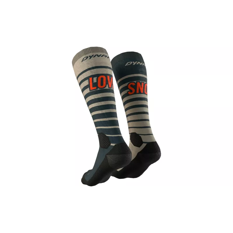 Dynafit FT Graphic Rock Skitouren-Socken Khaki L (43-46)