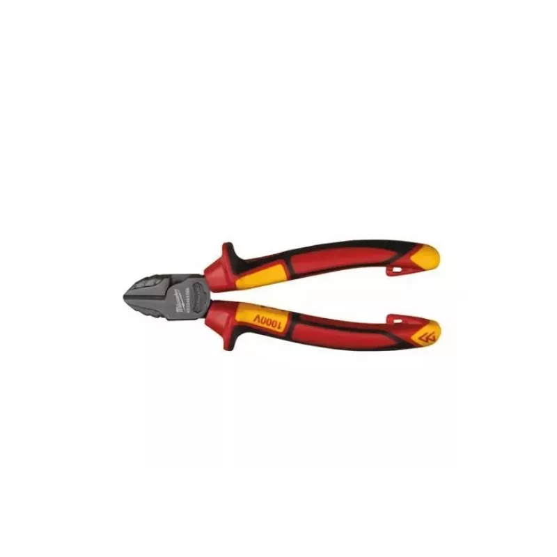 MILWAUKEE SEITENSCHNEIDER 180mm VDE isoliert 1000V Chrom-Vanadium-Stahl Schneidzange