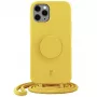 Just Elegance PopGrip Hülle für iPhone 11 Pro – Gelbe Hasenpfote