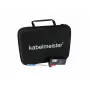 Kabelmeister Batterie-Aufbewahrungsbox mit integriertem Tester für AA, AAA, C, D, 9V und Knopfzellen - Schwarz
