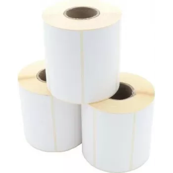 ARTDEV Thermotransfer-Etiketten 100 x 50 mm, 40 mm Kern, 103 mm Rolle, 930 Etiketten, Weiß