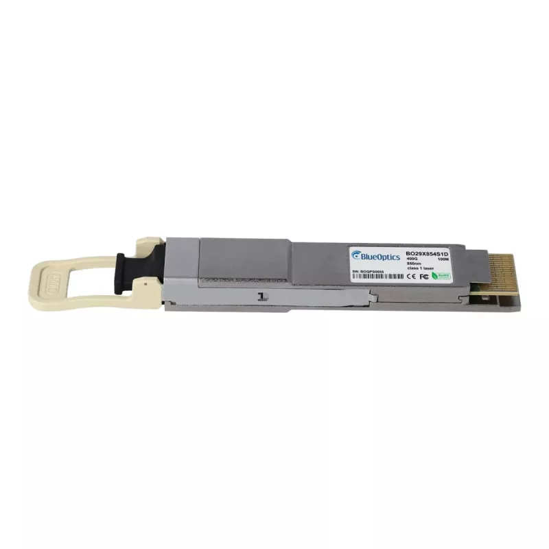 BlueOptics QSFP-DD 400GBASE-DR4 Transceiver, MPO-12, 1310nm, 500m SMF, kompatibel mit Finisar FTCD8613E2PCM