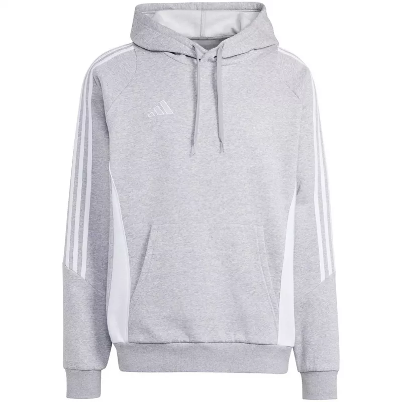 adidas Tiro 24 Kapuzenpullover Mittelgrau Meliert