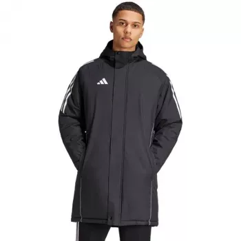 adidas Tiro 24 Stadium Parka Herrenjacke Schwarz/Weiß L