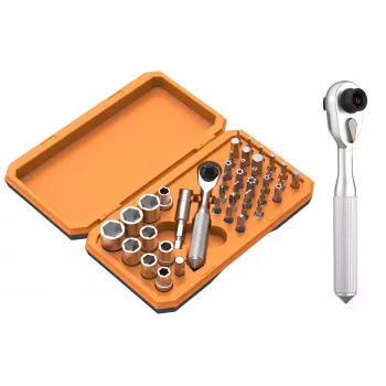 Kabelmeister 42-teiliges Ratsche-Set, 30 Bits und 9 Steckschlüssel