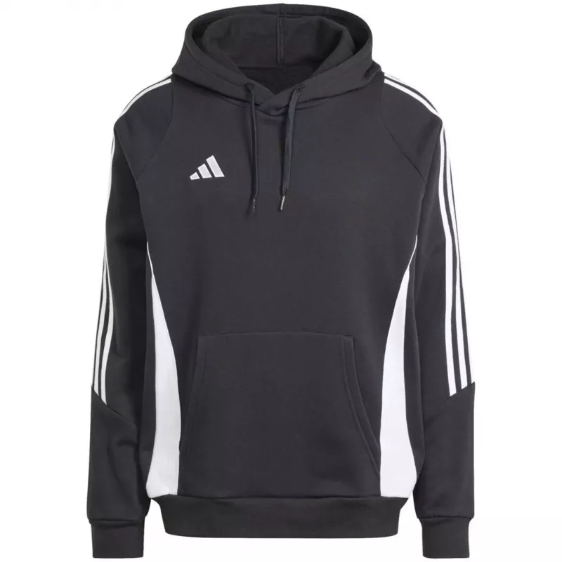 adidas Tiro 24 Sweat Hooded Herren Fußball Kapuzenpullover Schwarz