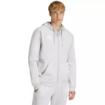 adidas Entrada 26 Full Zip Hoody Herren Grau Six/Schwarz Größe S