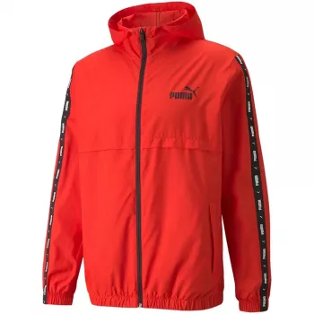 PUMA ESS+ Tape Windbreaker Herrenjacke Rot