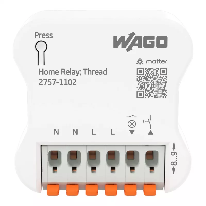 WAGO 2757-1102 Home-Relais, 1DI/1DO, 16 A, Weiß