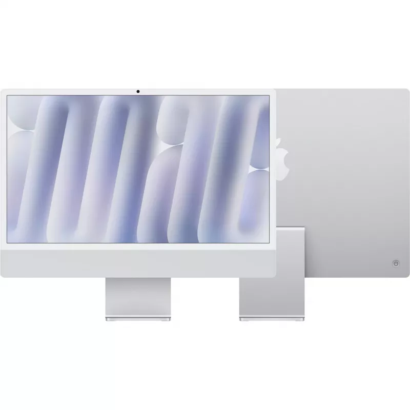 Apple iMac 24 Zoll Silber M4 8-Core 16GB/512GB SSD All-in-One PC mit Magic Keyboard Touch ID und Magic Mouse
